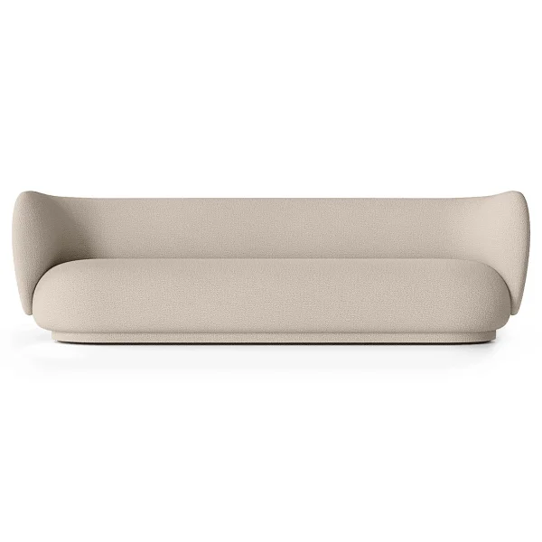 ferm LIVING Canapé Rico bouclé 4 places Wool bouclé natural