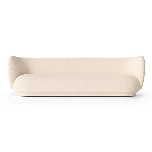 ferm LIVING Canapé Rico bouclé 4 places Wool bouclé offwhite