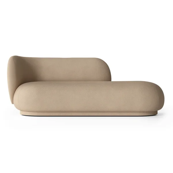 Ferm Living Chaise longue Divan Rico gauche Brossé sable