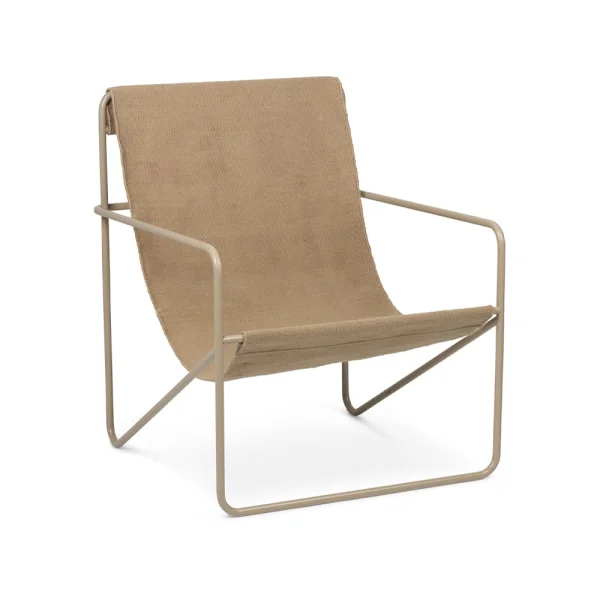 ferm LIVING Chaise lounge Desert sand, structure, cashemere