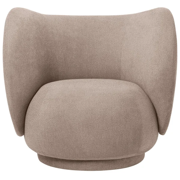 ferm LIVING Chaise lounge Rico bouclé Sable