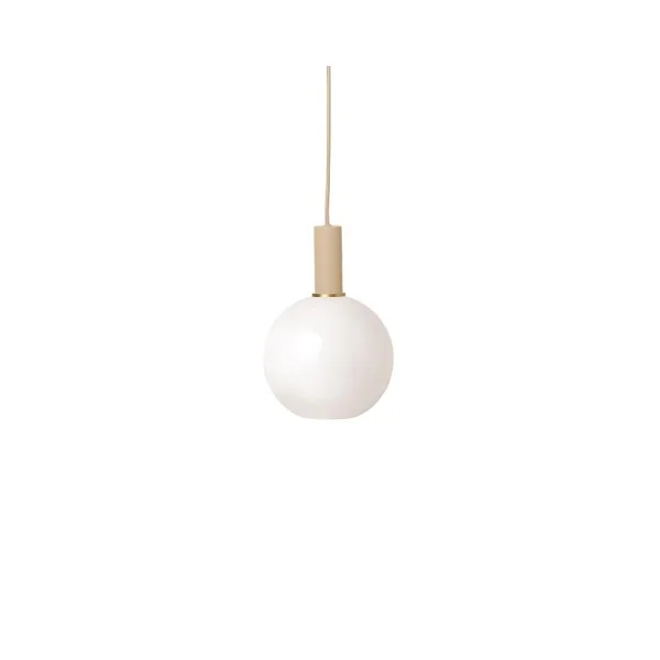 Ferm Living - Collect Suspension Opal Sphere Low Cashmere