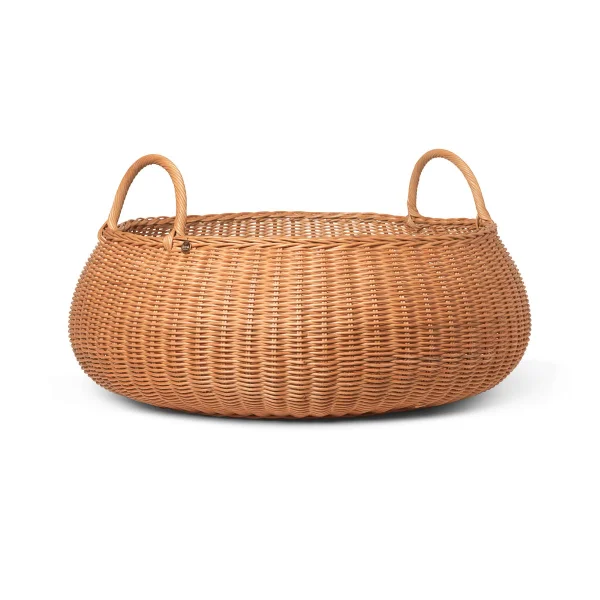 ferm LIVING Corbeille Braided basse Natural