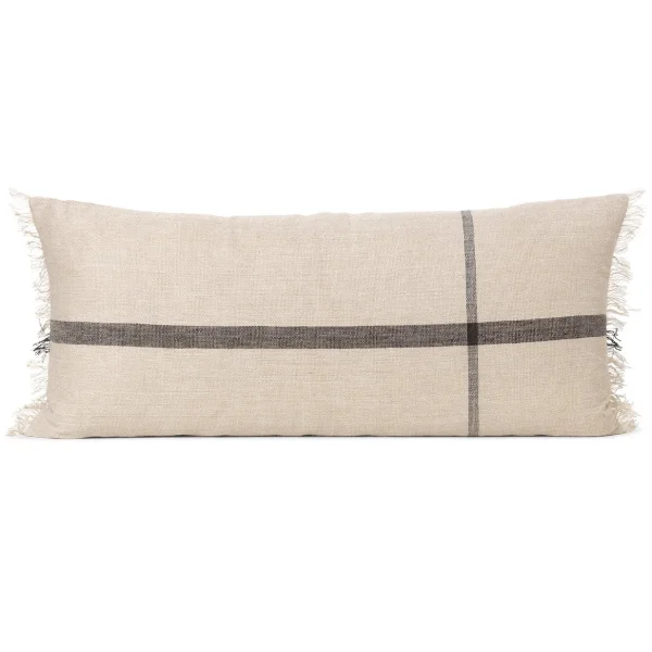 Ferm Living Coussin Calm camel-black 38x88 cm