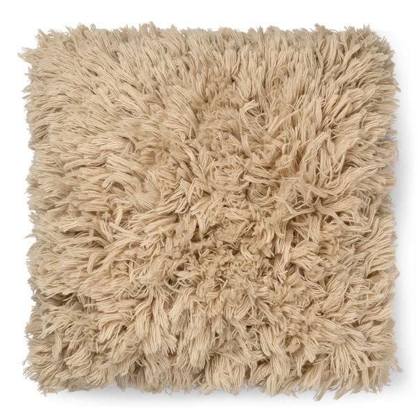 ferm LIVING Coussin Meadow High Pile 50x50 cm Light Sable