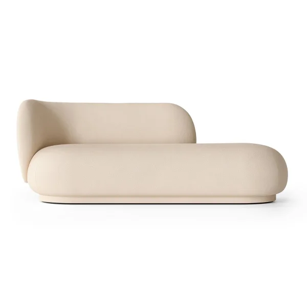 ferm LIVING Divan Rico gauche Brossé blanc cassé