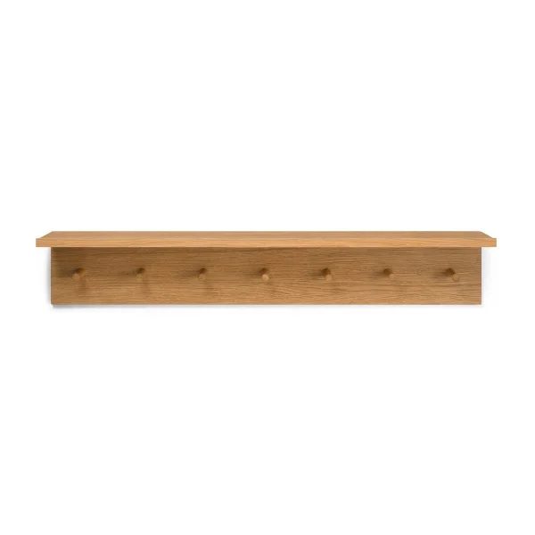 ferm LIVING Étagère-patère à boutons Place Rack chêne Large