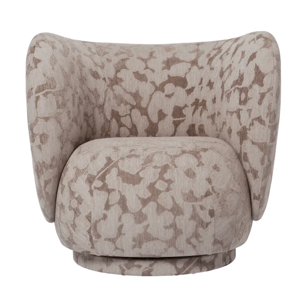 Ferm Living Fauteuil Rico lounge chair Cilla-Taupe
