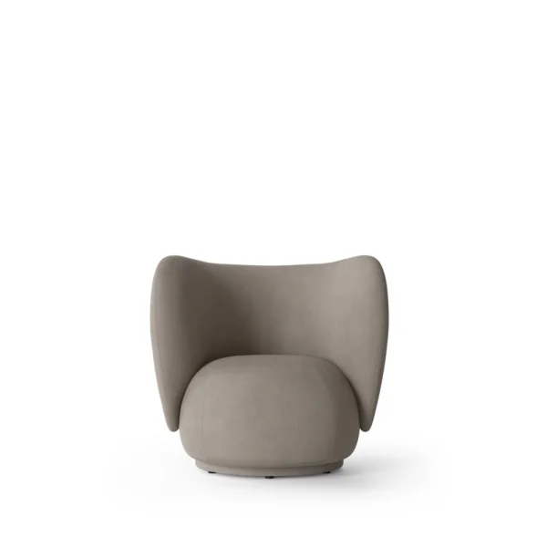 Ferm Living Fauteuil Rico lounge chair warm grey, brushed