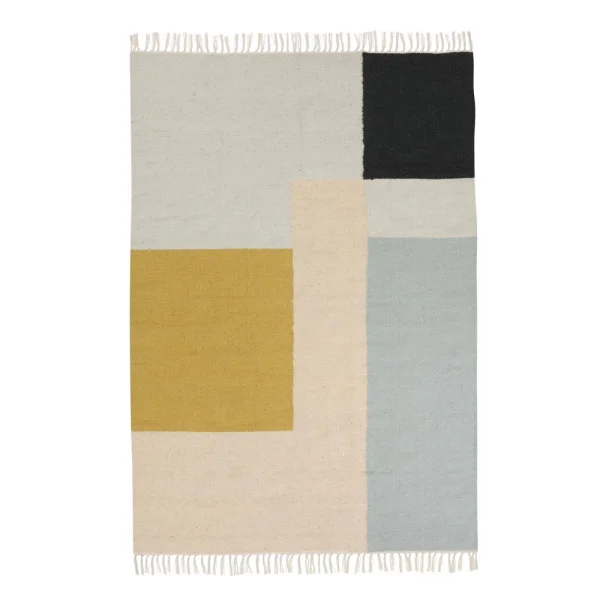 ferm LIVING Grand tapis Kelim carrés