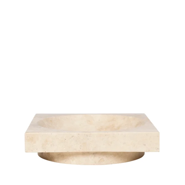 ferm LIVING - Hew Low Centrepiece Plat Travertine
