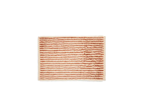 ferm LIVING - Kami Knotted Tapis 80x120 Off-White/Rouge Marron