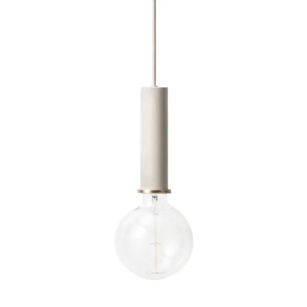 Ferm Living Lampe à suspension Collect grande gris clair