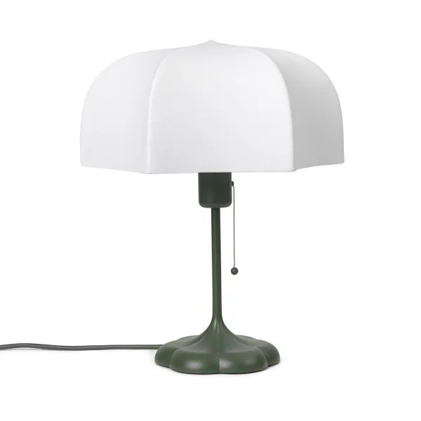 ferm LIVING Lampe de table Poem Ø 30x42 cm White-grass green