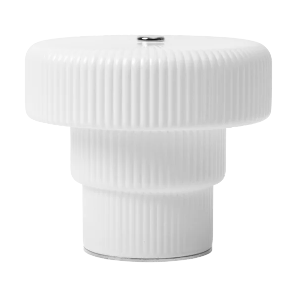 Ferm Living Lampe de table portable Ripple 10 cm White