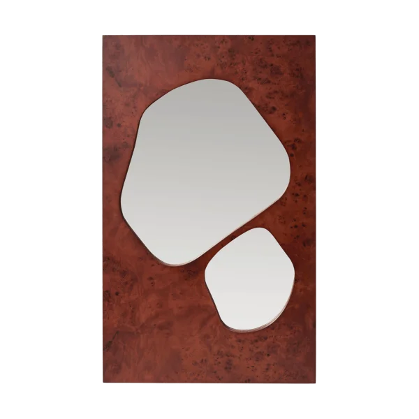 Ferm Living Miroir Folia Dark stained burl, 82 cm