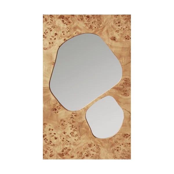 Ferm Living Miroir Folia Natural burl, 82 cm