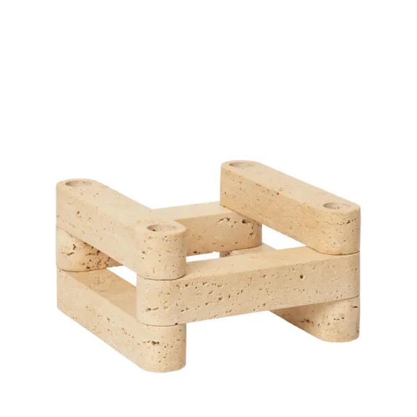 ferm LIVING - Newel Modular Porte-bougies Set Travertine