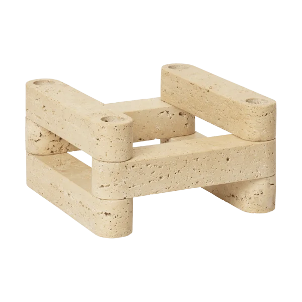Ferm Living Newel module bougeoir 6 pièces Travertine