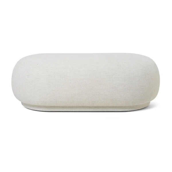 ferm LIVING Ottomane Rico Bouclé blanc cassé