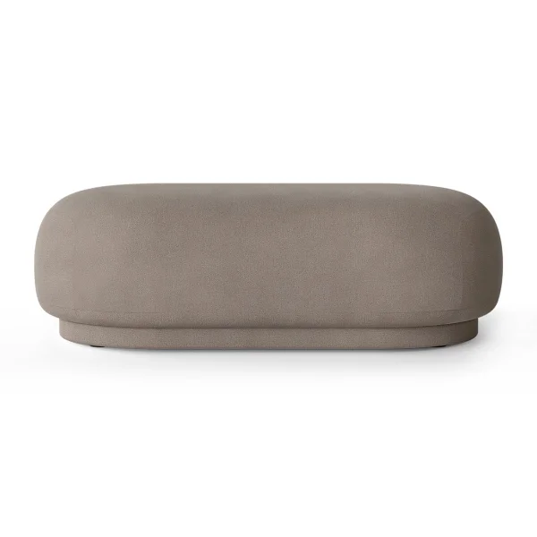 ferm LIVING Ottomane Rico Brossé gris chaud