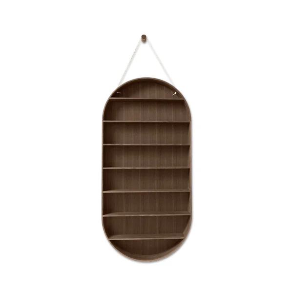 ferm LIVING - Oval Dorm Etagère Fumé Chêne