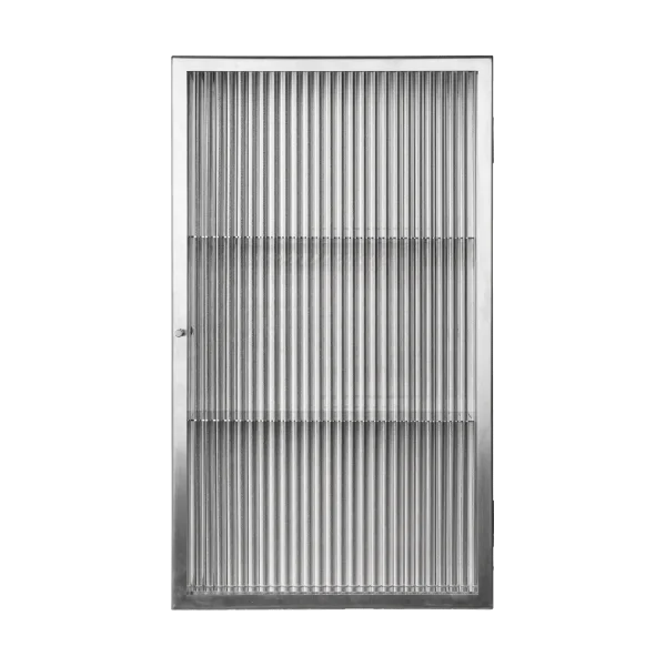 Ferm Living Placard mural Haze Reeded glass - stainless steel