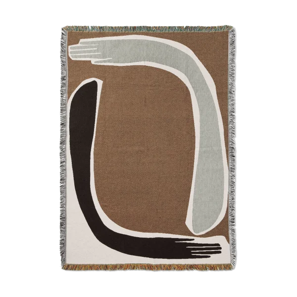 ferm LIVING Plaid Pose Tapestry 120x170 cm Coffee