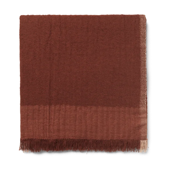 Ferm Living Plaid Weaver 120x170 cm Marron rouge
