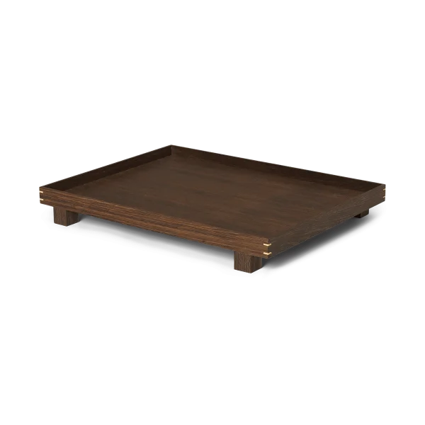 Ferm Living Plateau en bois Bon large Smoked oak