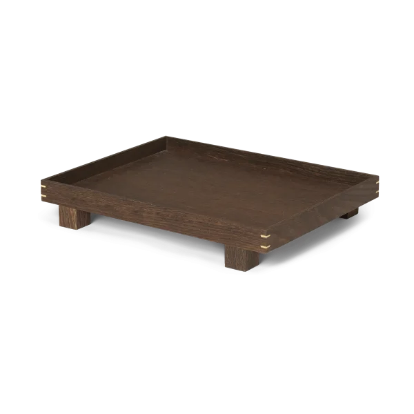 Ferm Living Plateau en bois Bon small Smoked oak