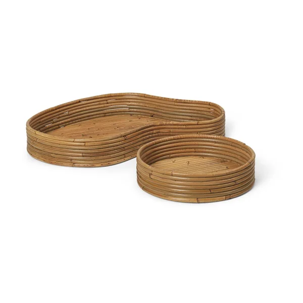 Ferm Living Plateaux Isola 2 pièces Natural Stained