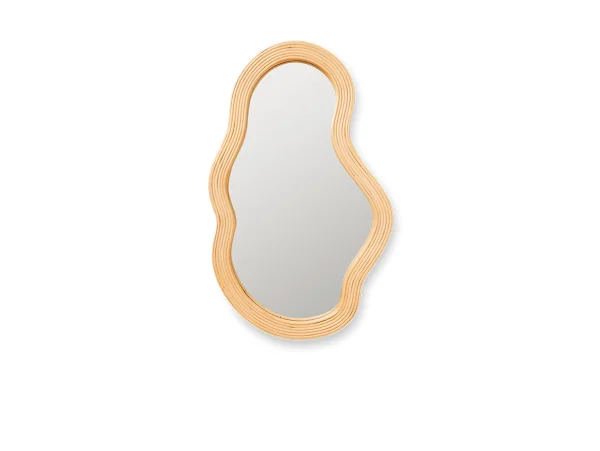 ferm LIVING - Pond Miroir Medium Rattan Natural