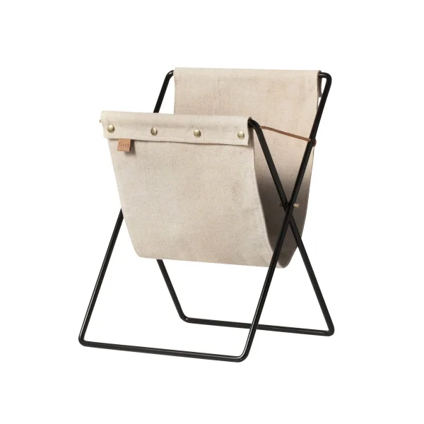Ferm Living Porte-revues Herman noir