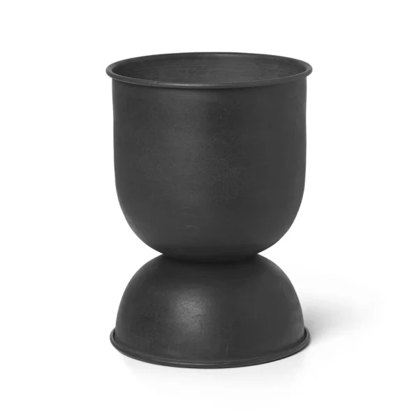 Ferm Living Pot Hourglass extra small Ø21 cm Noir-gris foncé