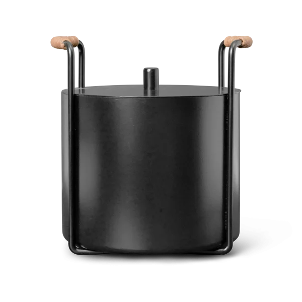 Ferm Living Seau à cendres et à bois d'allumage Port Black