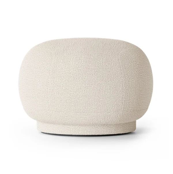 ferm LIVING Siège pouf Rico Bouclé blanc cassé