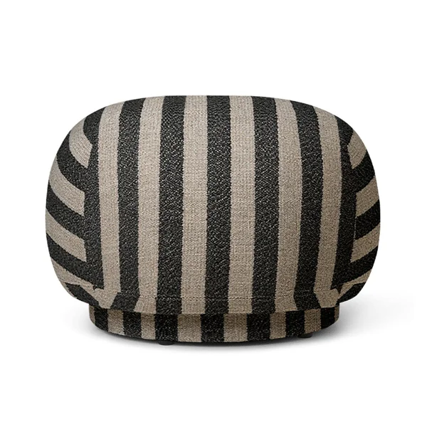 ferm LIVING Siège pouf Rico Louisiana sable noir