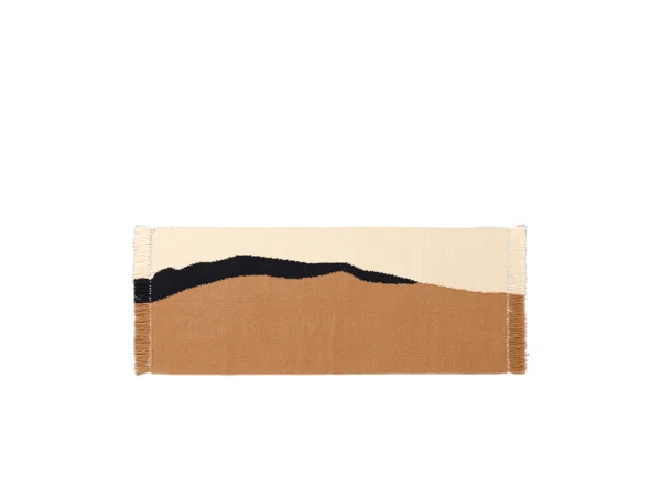 Ferm Living - Soil Kelim Runner 70x180 Dark Sable/Off-White