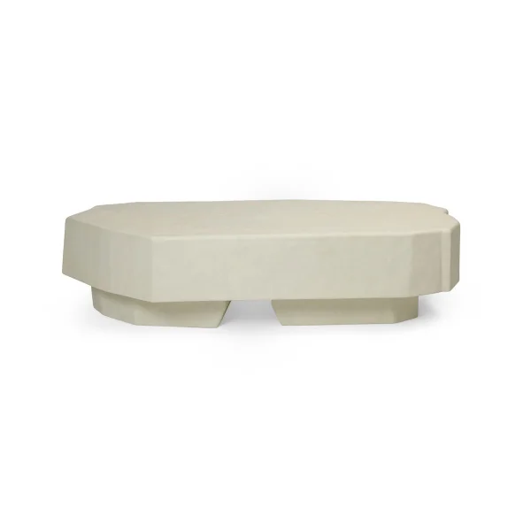 Ferm Living Table basse Staffa 163,5x82,4 cm Ivoire