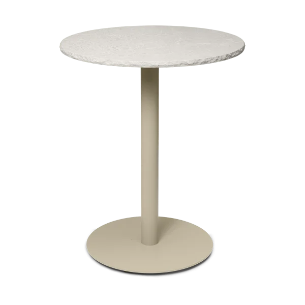 ferm LIVING Table bistrot Mineral Bianco curia, cashmere