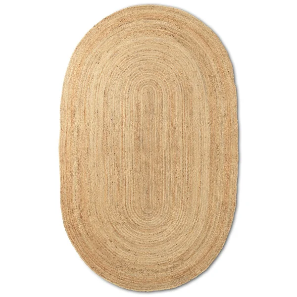 ferm LIVING Tapis en jute Eternal Oval Large Natural