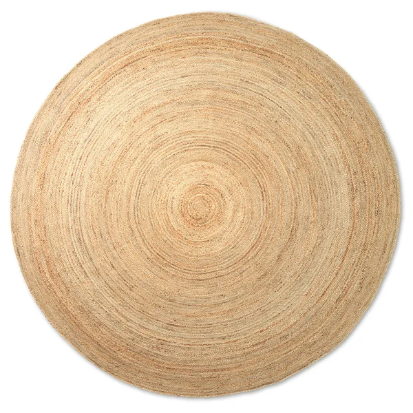 ferm LIVING Tapis en jute rond Eternal large Natural