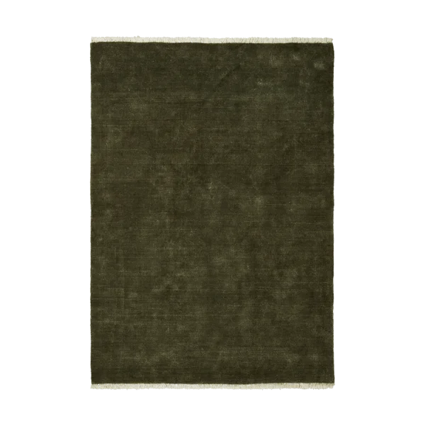 Ferm Living Tapis Firth en jute Dark olive, 140x200 cm