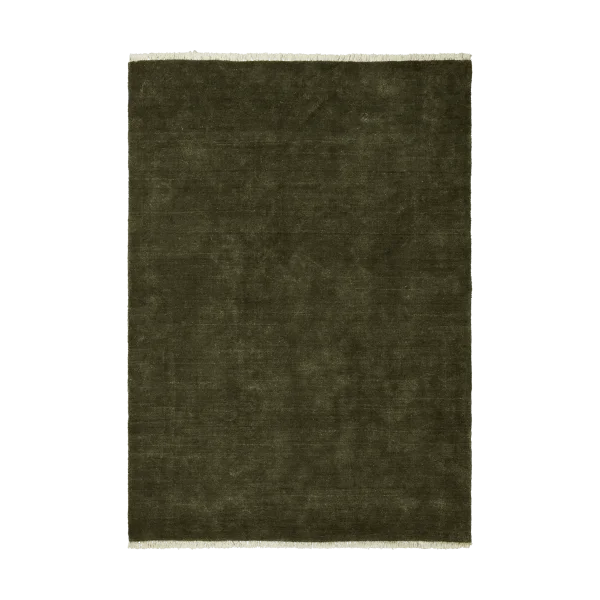 Ferm Living Tapis Firth en jute Dark olive, 200x300 cm