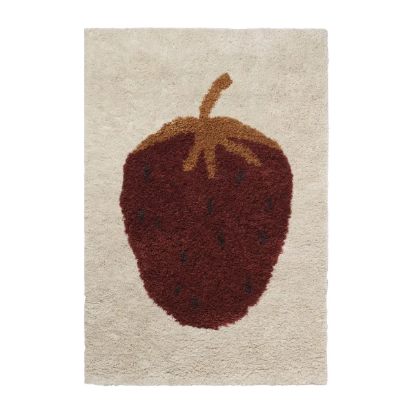 ferm LIVING Tapis Fruiticana L 120x180 cm Strawberry