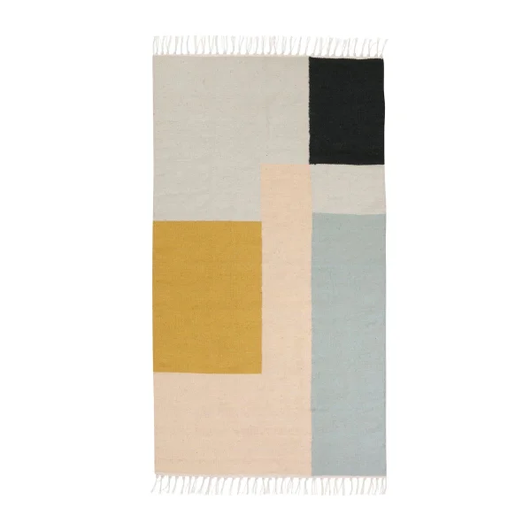 Ferm Living Tapis Kelim petit carrés