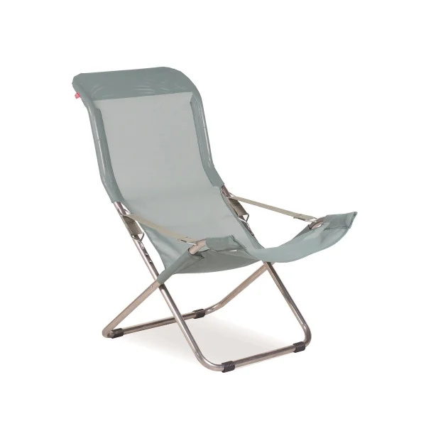 Fiam Chaise longue Fiesta Sage green-support en aluminium