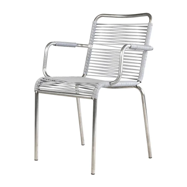 Fiam Fauteuil Mya aluminium Grey