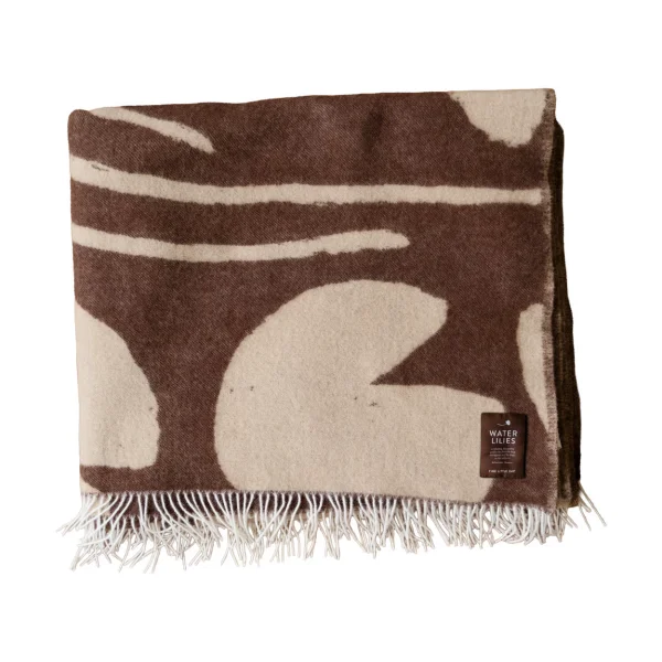 Fine Little Day Plaid Water Lilies 130x220 cm Blue-green